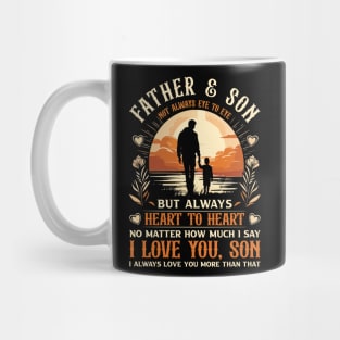 Father and Son Not Always Eye to Eye Father's Day Mug